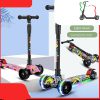 اسکوتر چراغ دار تاشو 03 صورتی