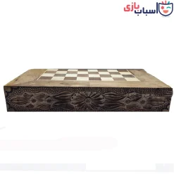 تخته نرد چوب گردو دور منبت 60 سانت